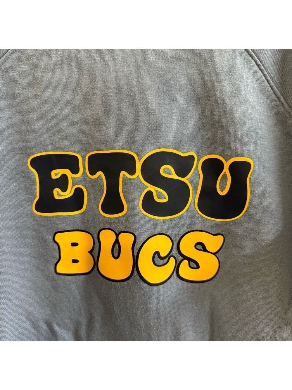 ETSU Bucs Athletic Works Crewneck long sleeve Sweatshirt. Size M (8-10) - Picture 3 of 6